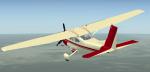 FSX Default Cessna 182 S Skylane Beige & Burgundy Texture